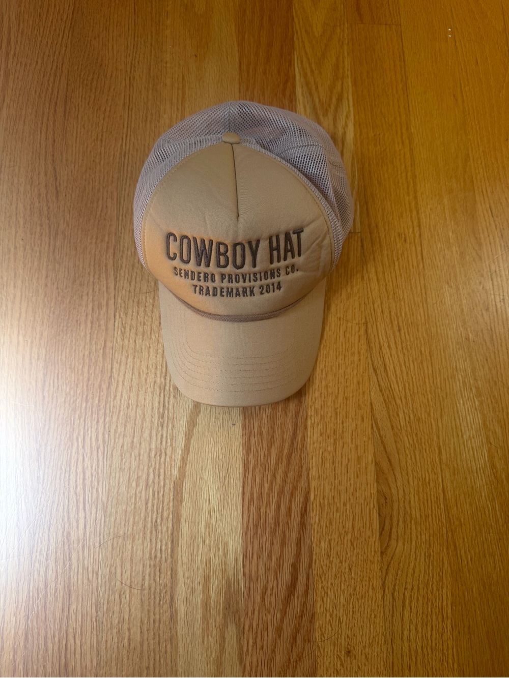 SENDERO PROVISIONS Cowboy Hat Trucker Cap - Tan